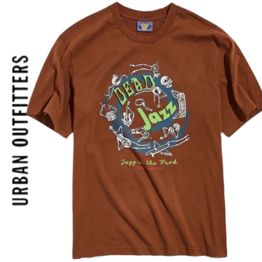 NEW Coney Island Picnic UO Urban Outfitters Dead Jazz Shirt T-Shirt Tee L